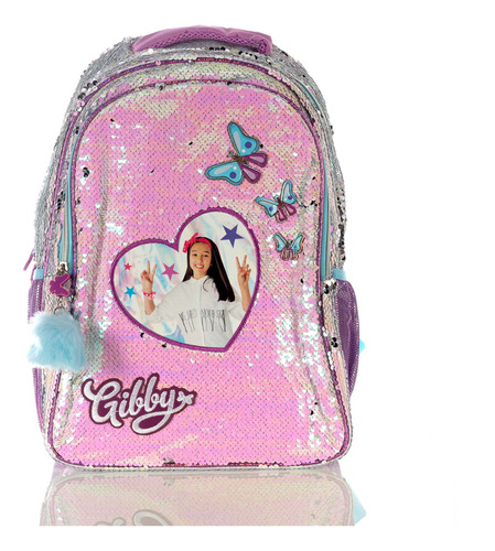 Mochila Original Gibby Sequins Butterfly