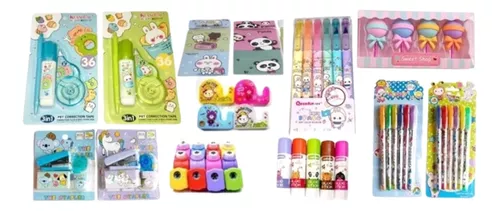 Set De Oficina Papeleria Kawaii 346 Piezas – Accesorios-Mexicali