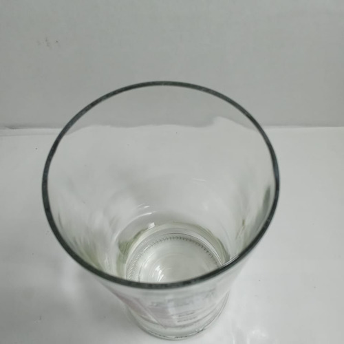 Vaso Ganciometro 900 Ml Hecho De Botella De Vidrio Transparente