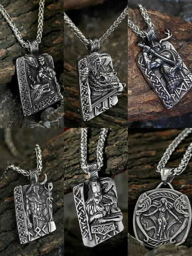 Ghost Store Lm Collar Hombre Dios Loki Thor Nórdico Runas