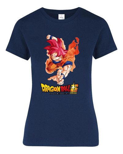 Playera Para Dama Goku Ssj Rojo Dragon Ball Super
