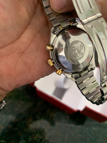 Reloj Omega Speedmaster Bisel Oro 18 K Dorado Amarillo Blanco (Usado)