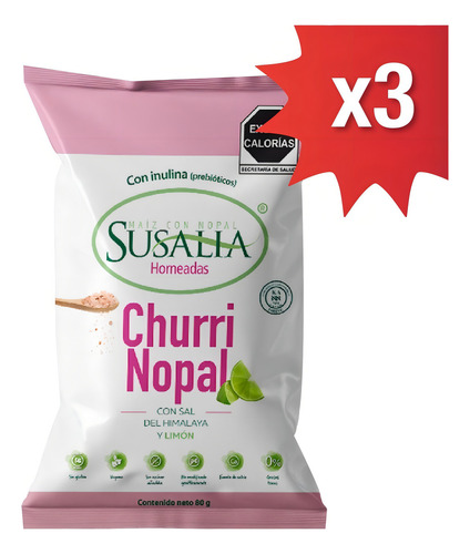 Churrinopal Sal Del Himalaya Y Limón Gluten Free Susalia 80g