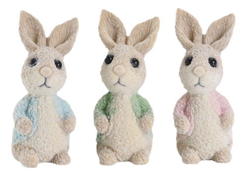 3 Unidades Con Diseño De Conejo Para El Día De Pascua, Diseñ