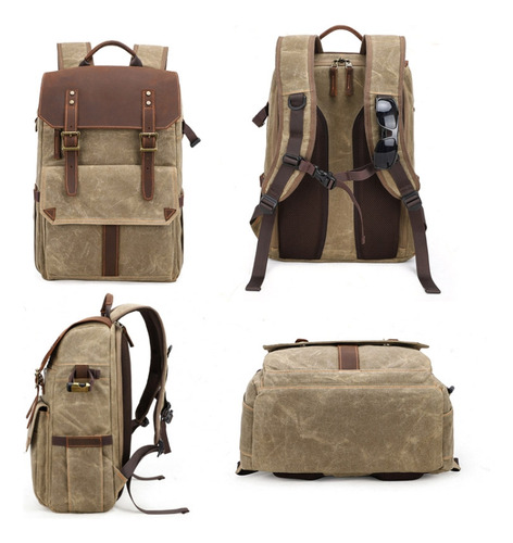 Army Green K-011 Outdoor Slr Camera Backpack