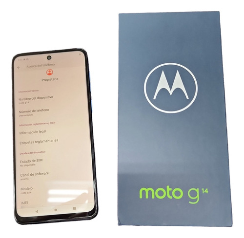Celular Motorola Moto G14 4g 4gb 128gb, Azul