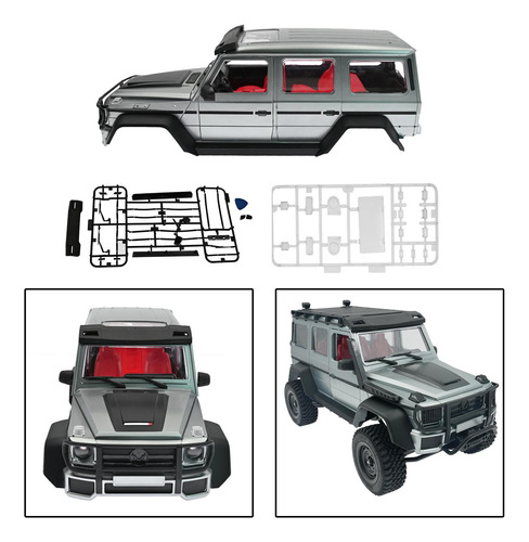 Carcasa De Plástico Rc Para Mn86 Mn86s Mn86k Gris-plata