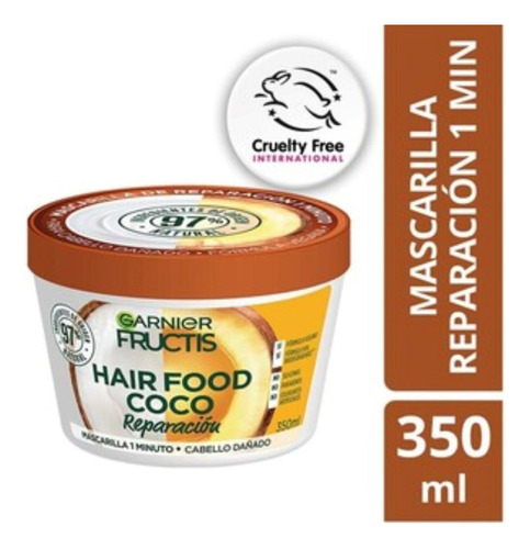 Mascarilla De Reparación Garnier Hair Food Coco 350ml