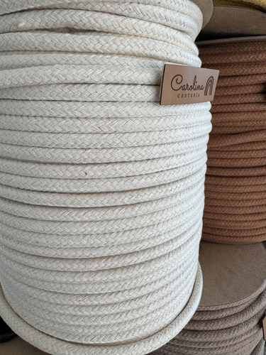 Cordón Premium 18 Pabilos 7mm Crudo- Cestería Nórdica Crudo