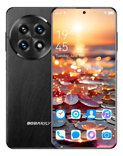 Celular Smartphone 5G Tela 6.78 HD Ultra 16GB+512GB Câmera 48MP Traseira 24MP Frontal Bateria 5500mAh preto