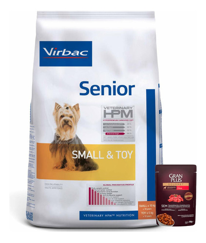 Hpm (virbac) Perro Adulto Mini Pequeño 3 Kg + Promo!