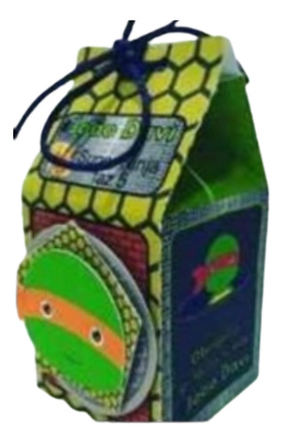 Cajita Milk Box #3 Se Las Tortugas Ninja X 10 Unidades 