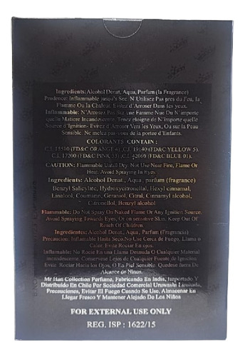 Perfume Hombre Cosmemarc Mr. Han - 100ml