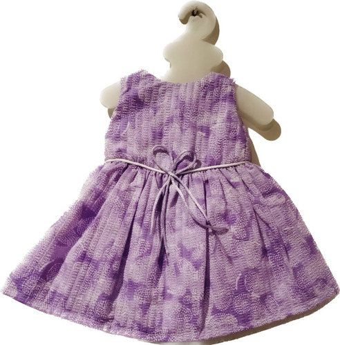 Vestido Moño Muñecas Tipo American Girl Incluye Gancho Ropa