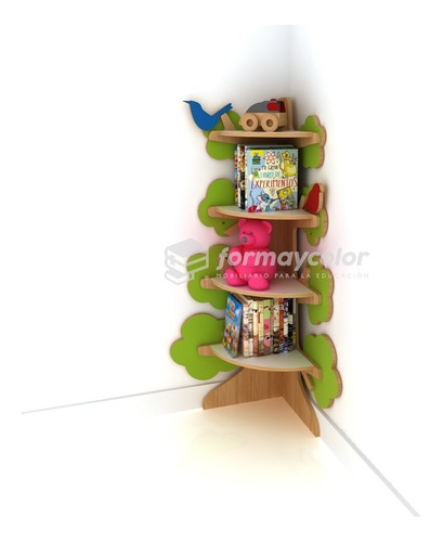 Forma Y Color Librero Infantil Decorativo Para Equina 