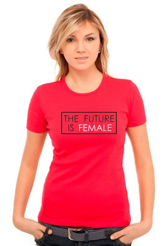 Polera De Mujer Frase Feminista The Future Is Female- D3 