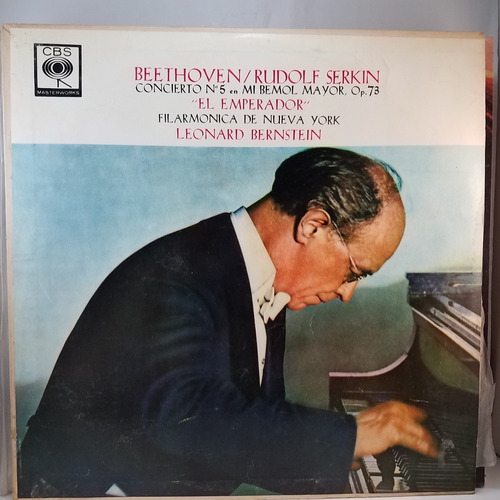 Beethoven Serkin El Emperador Bernstein Vinilo Lp