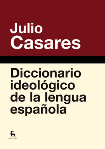 Libro Diccionario Ideológico De La Lengua Española (libro E