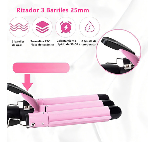 Baidai Rizador De Pelo, Lagom Ga-002 Ondas Cerámica Con