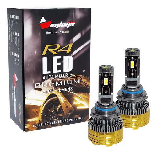 Kit De Focos Led Premium Imloya R4 24mil Lumen Luz Principal 9006