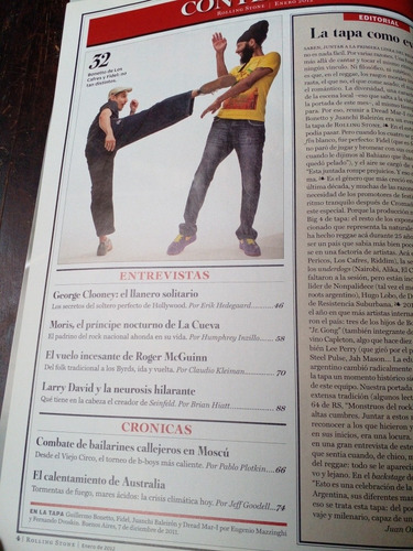 Rolling Stone 166 Enero 2012 Reggae Moris Clooney L David D