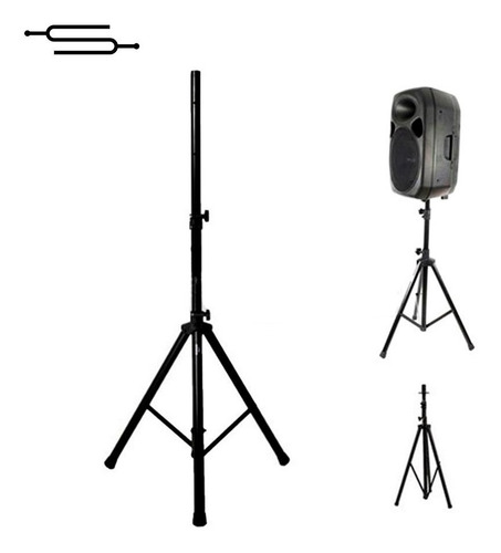 Imagen 3 de 6 de Par De Tripodes Soporte Pie De Bafles 50 Kg Metalico + Envio