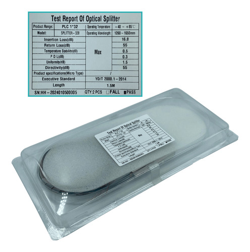 1x32 Sin-conectores Divisor P/epon/gpon 1,5m Req-fusion 1260