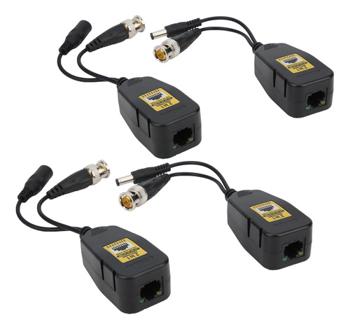 Transmisor De Video Hd Anti Thunder Power Balun Rj45 De 4 Pi