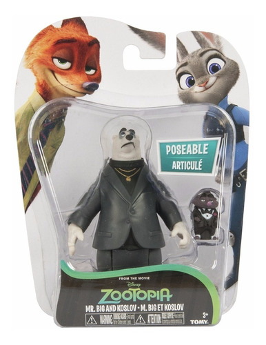 Disney Zootopia Mr. Big & Koslov, Musaraña Artica, Oso Polar