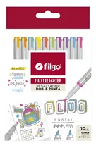 Comprar Resaltadores Filgo Multilighter Doble Punta Color Fluo X 10