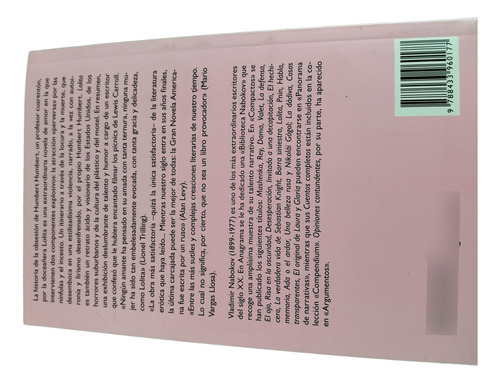 Lolita Libro Vladimir Nabokov Anagrama (Usado)