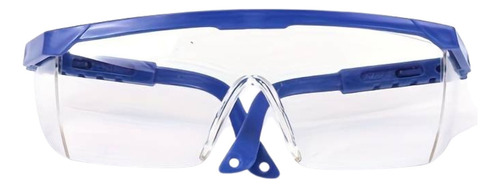 Lentes Protectores Para Laboratorio Uso Médico Goggles Cristal Transparente/azul