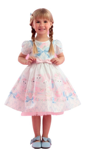 Vestido De Festa Infantil Cute Garden Petit Cherie 22114 B.e