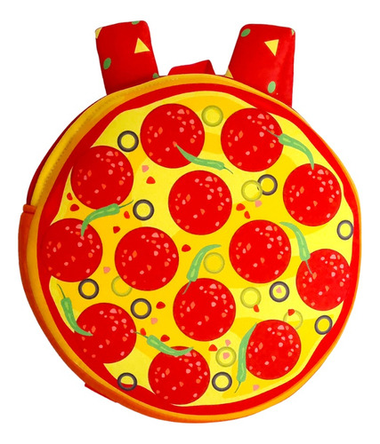 Mochila Redonda Kids - Pizza