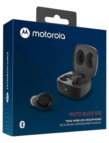 Imagen 1 de 2 de Audífonos Motorola Motobuds 100 Bluetooth Negr 79motmb10b-pr