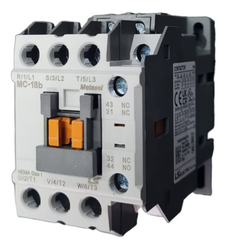 Contactor Ls Electric Mc-18b, 3p, 1no+1nc, 18a, Bobina 110v