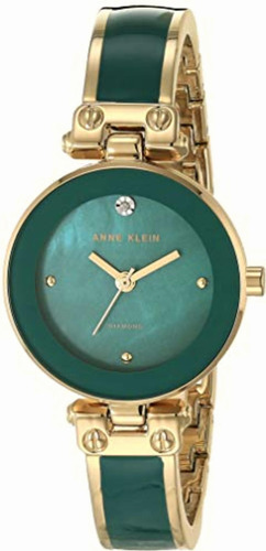 Reloj Anne Klein Material Acero Brazalete Color Verde