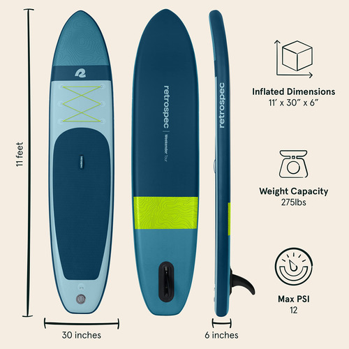 Isup Tabla Paddle Surf Hinchable 11 Pie Weekender-tour Para