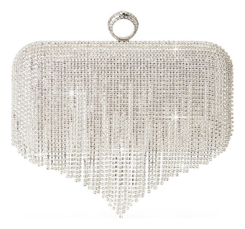 Bolso De Mano De Fiesta De Boda Con Diamantes De Imitación