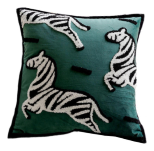 Funda De Almohada Con Diseño De Cebra, Funda De Almohada