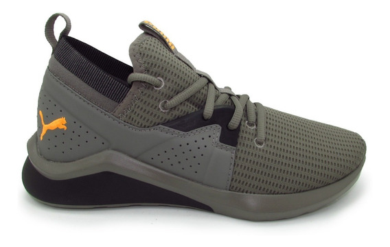 tenis puma soft foam gris