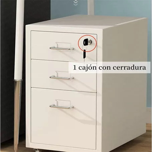 Archivero Metálico 3 Gavetas Carta Para Oficina