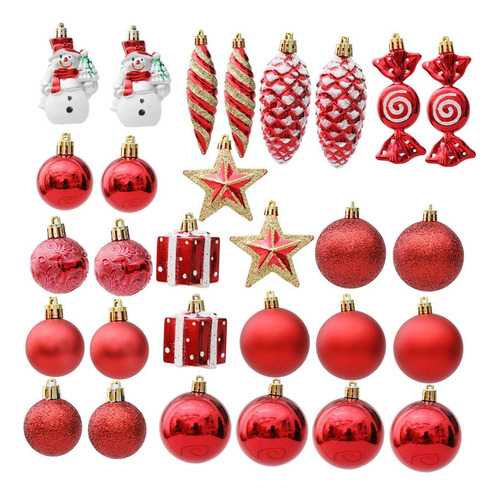 29 Piezas De Adornos Colgantes De Navidad, Bolas Decorativas