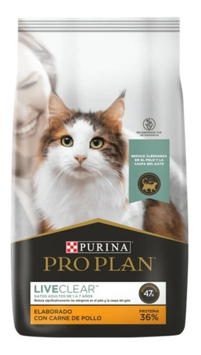 Pro Plan Live Clear 3 Kg Gatos Adultos Cat Reductor Alérgeno