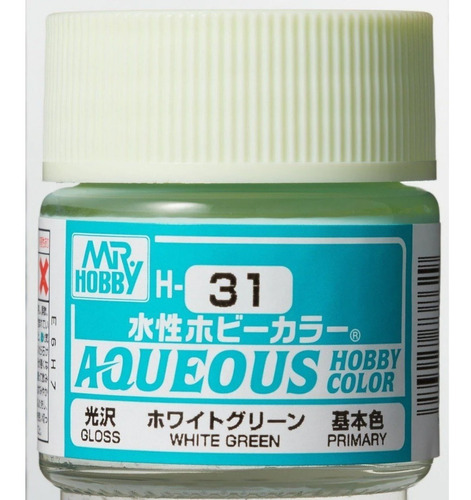 Mr Hobby Color Aqueous White Green H-31 Rdelhobby Mza