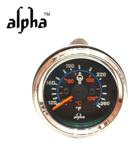 Reloj Manómetro Temperatura Mecánico Guaya 72  Largo Alpha