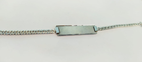 Pulsera Para Grabar. De Plata Y Oro. C12