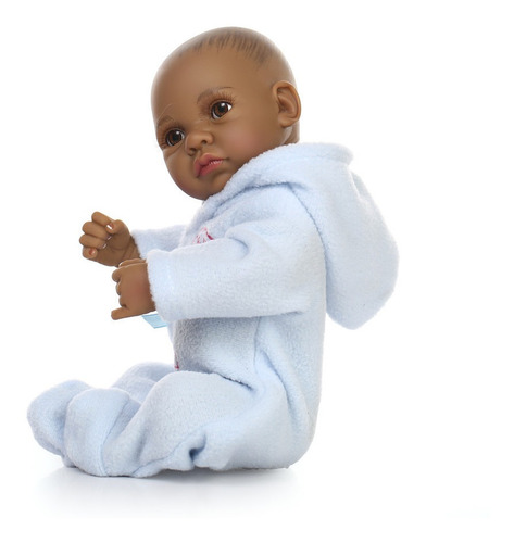 Reborn Bebé Muñecas Juguetes Para Chilren 10 Pulgadas Negro