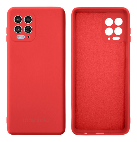 Funda Silicona Con Felpa Y Cubre Cámara Para Motorola G100