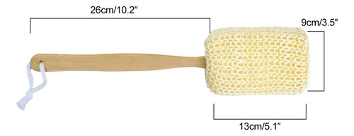 Cepillo Corporal Exfoliante De Baño Y Ducha De Mango Largo